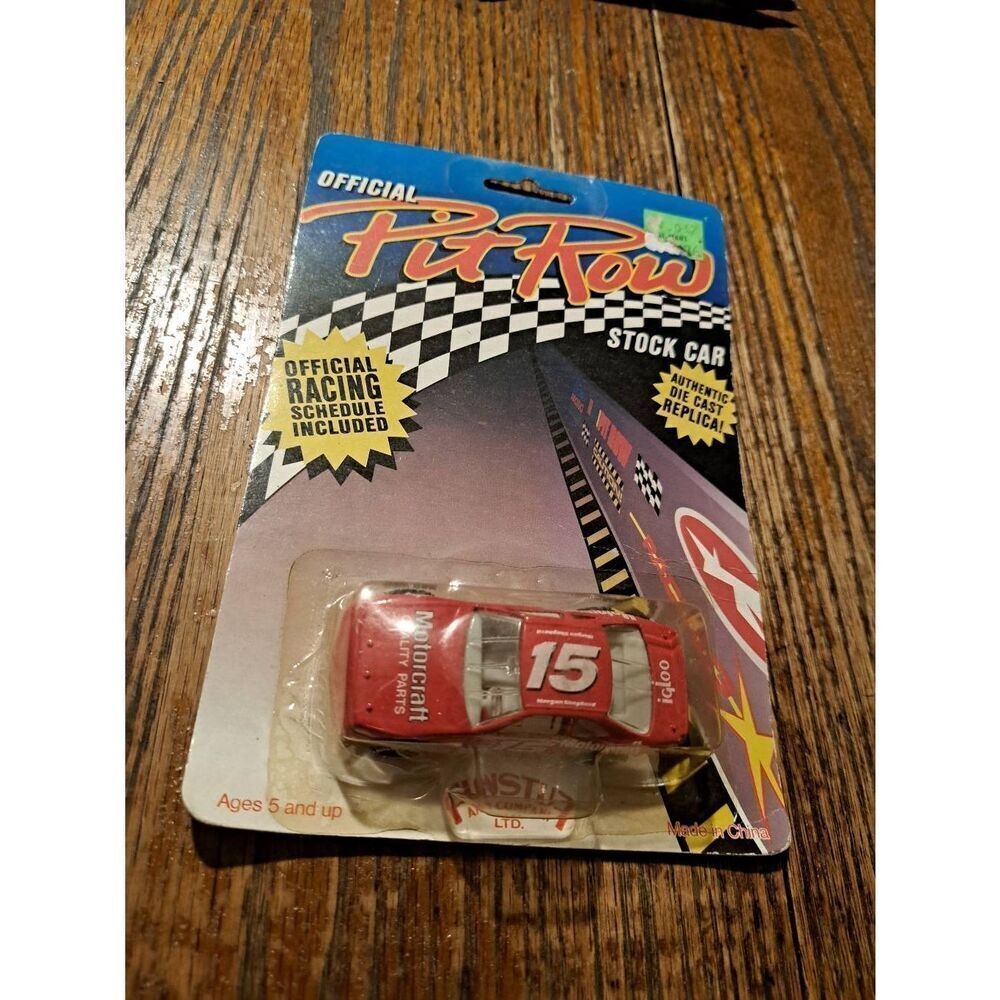 Vintage 1992 NASCAR Pit Row FunStuf 1:64 Morgan Shepherd #15 Motorcraft Race Car